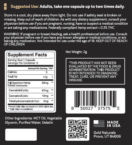 Entourage Effect Full Spectrum CBD Products by Gold Naturals