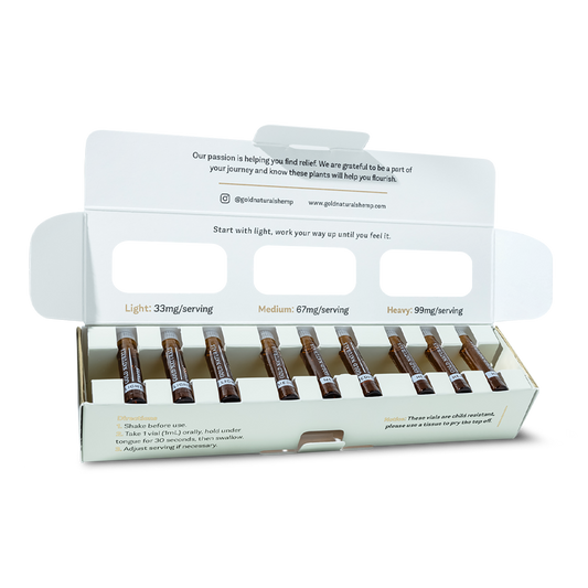 Gold Naturals Stress Tincture Vial Box Open