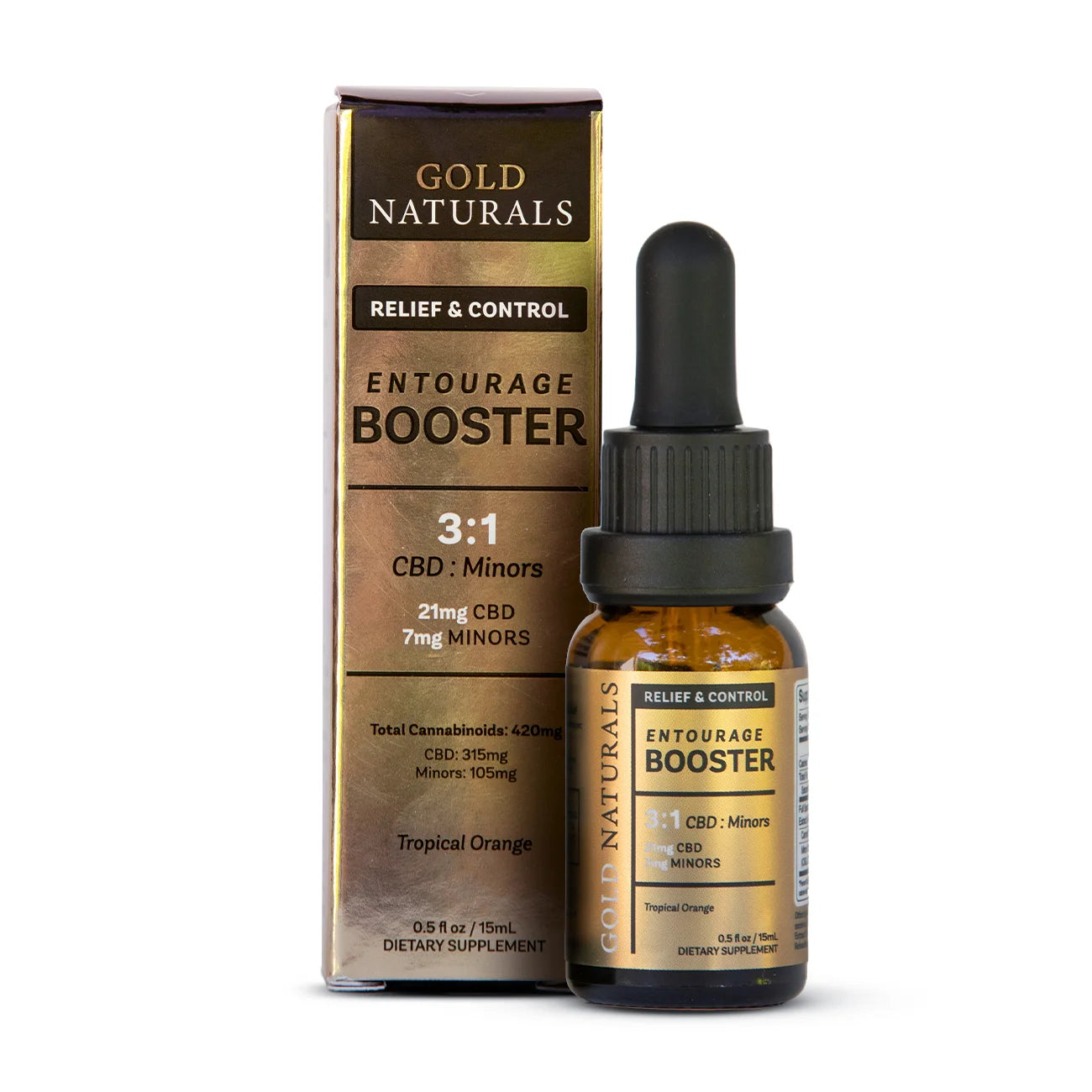 Gold Naturals 15mL Entourage Booster – Full-Spectrum Hemp Tincture