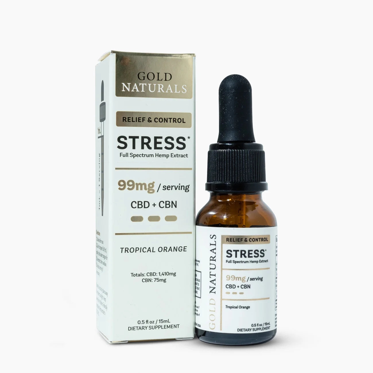Gold Naturals Stress Tincture – 15 mL Heavy
