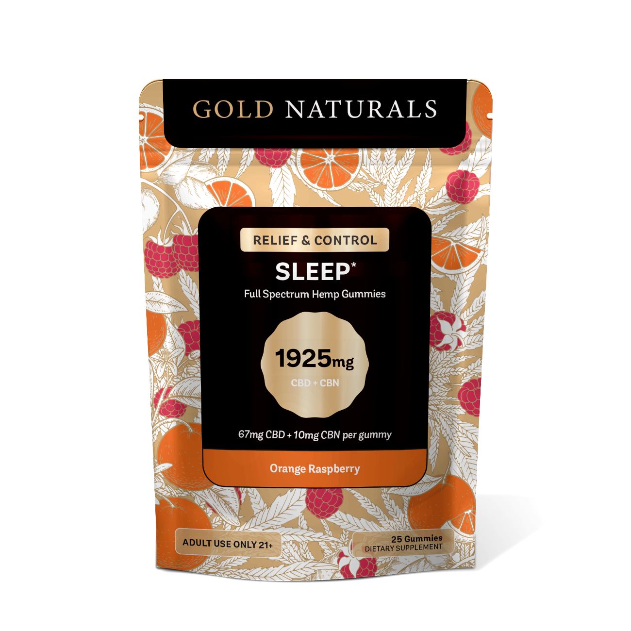 Gold Naturals Sleep Gummies 25 Pack