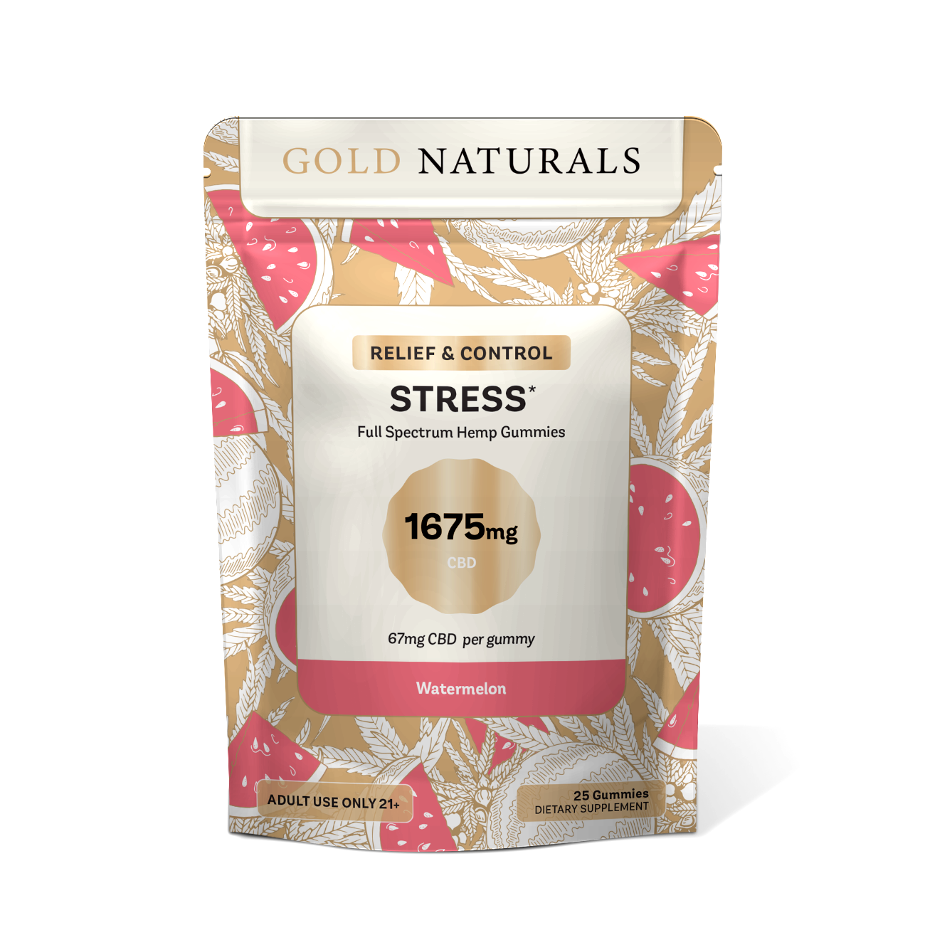 Gold Naturals Stress Gummies 25 Pack