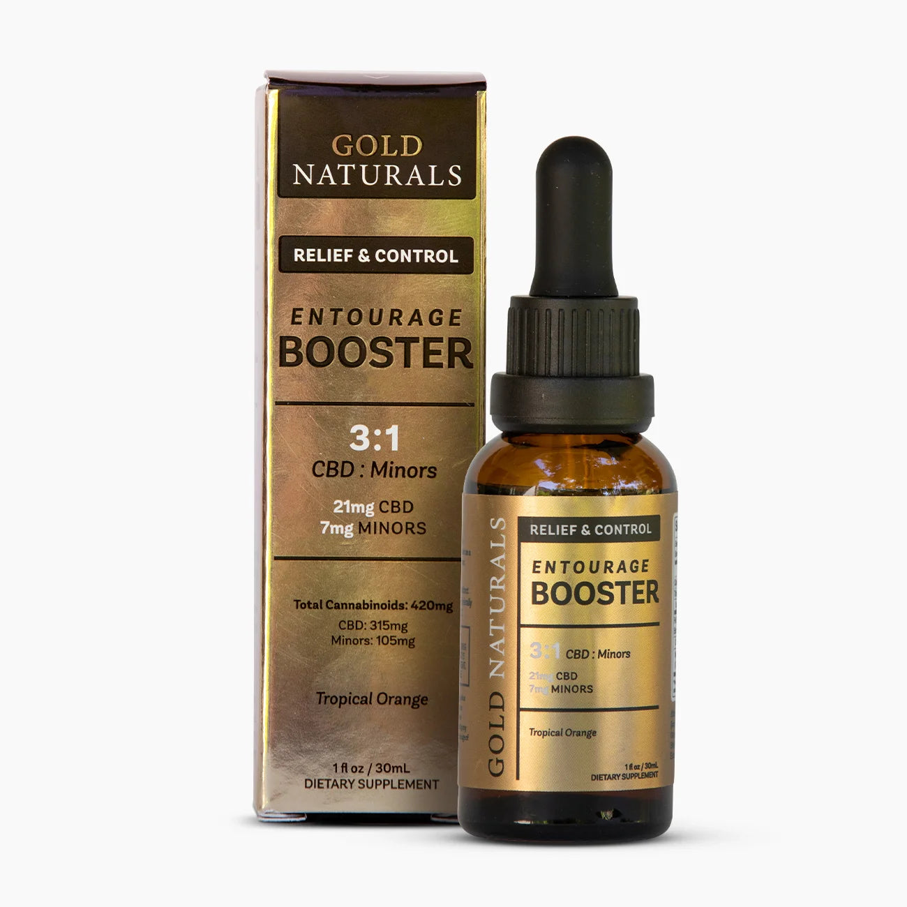 Gold Naturals 30mL Entourage Booster – Full-Spectrum Hemp Tincture