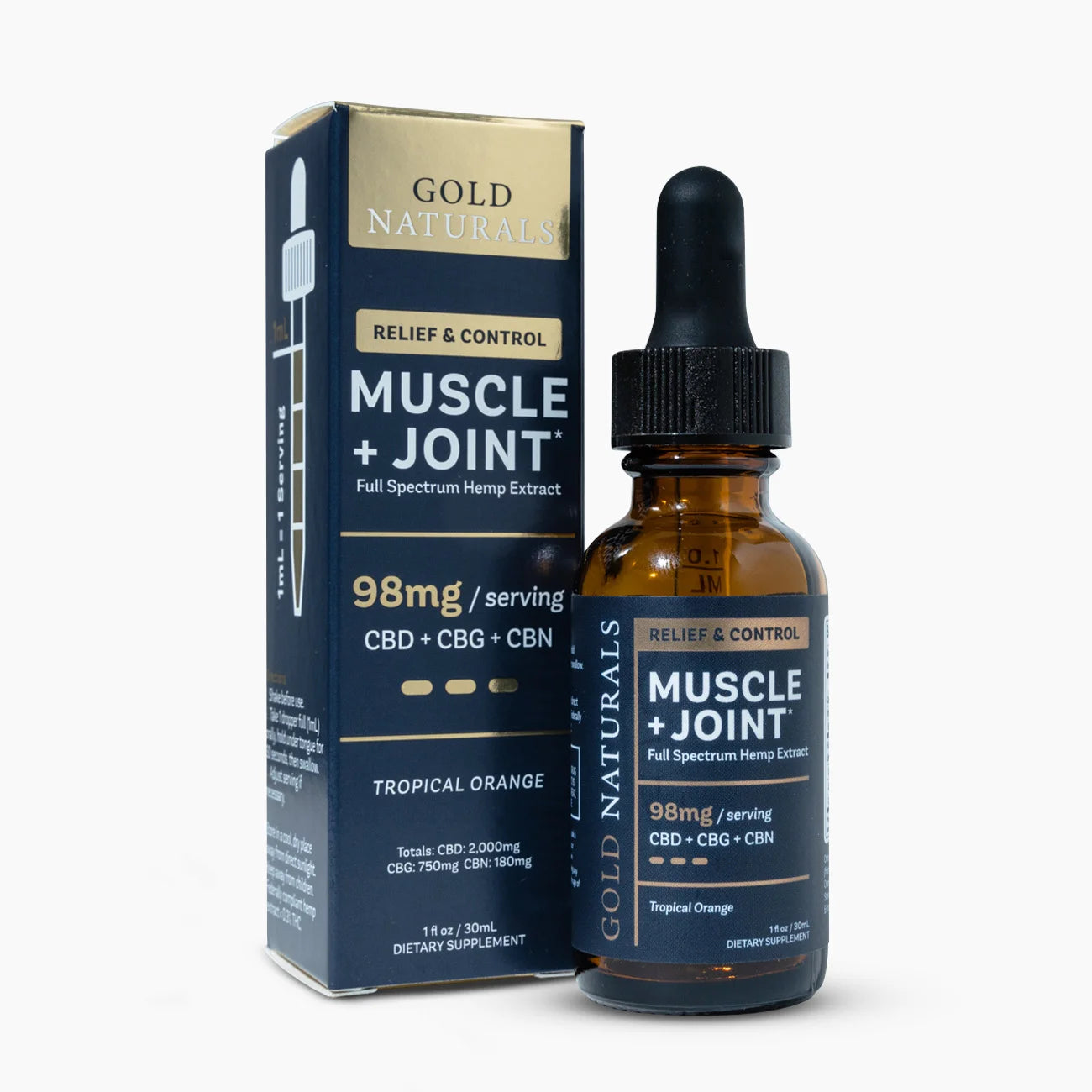 Gold Naturals Muscle + Joint Tincture – 30 mL Heavy