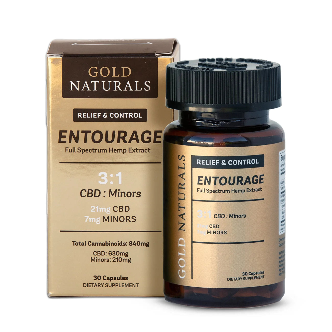 Gold Naturals Entourage Soft Gels – Full-Spectrum Hemp Capsules