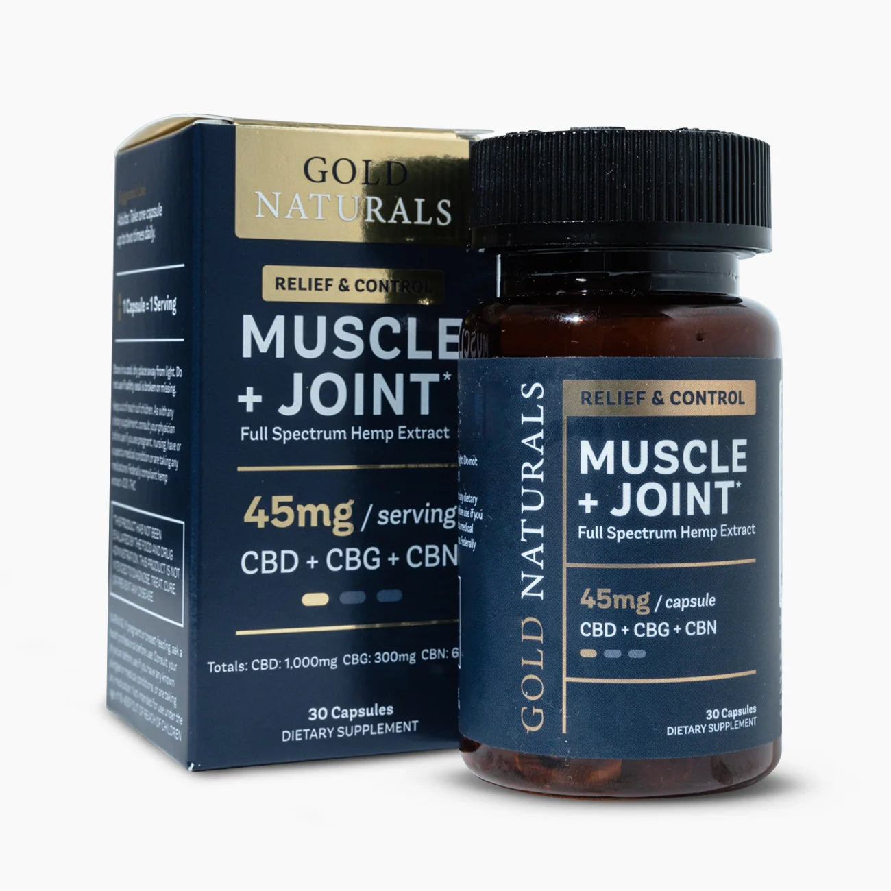 Gold Naturals Muscle & Joint Soft Gel – Light Strength Hemp Formula
