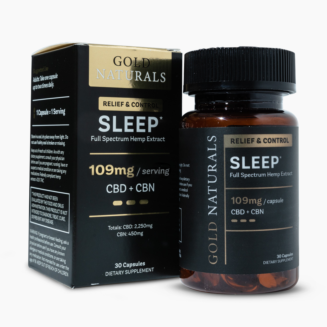 Gold Naturals Sleep Soft Gel Heavy - Grey Background