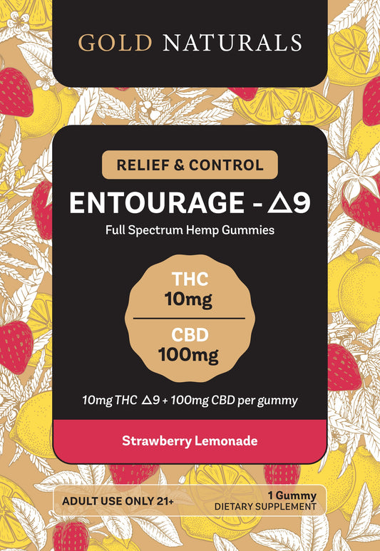 Entourage Δ9 Gummy Sample - Strawberry Lemonade