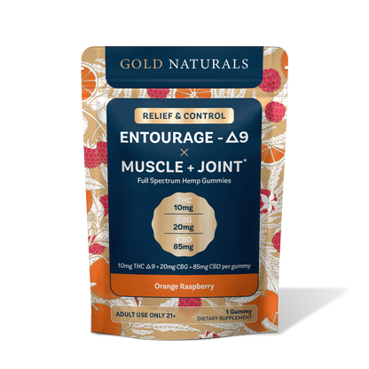 10 mg Entourage Δ9 x Muscle + Joint Gummy