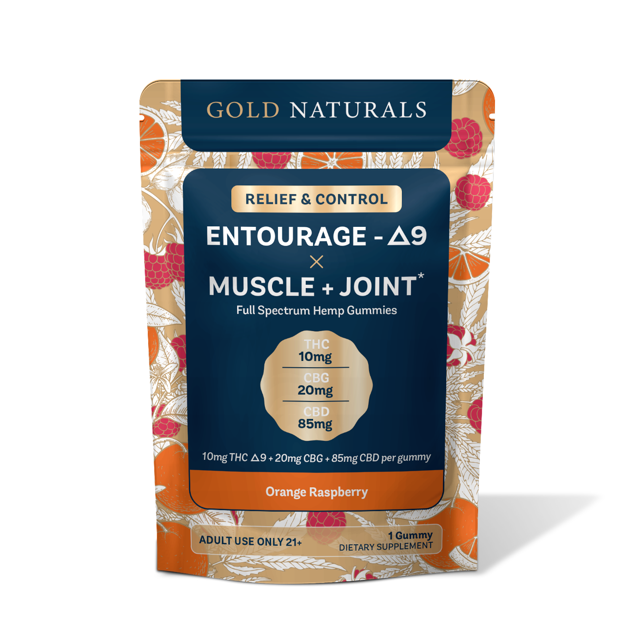 Entourage Δ9 x Muscle + Joint Gummy UTAH Compliant