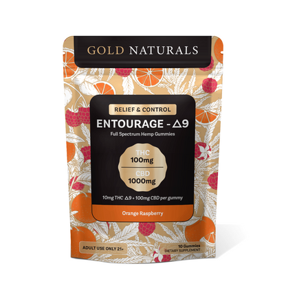 Entourage Δ9 THC Gummies for Relaxation, Stress Relief, and Better Sleep – Full Spectrum Hemp Extract Full-Spectrum Δ9 THC Gummies with CBD for Sleep and Relaxation
Δ9 THC Gummies for Stress Relief, Relaxation, and Sleep – Full Spectrum Hemp orange raspberry