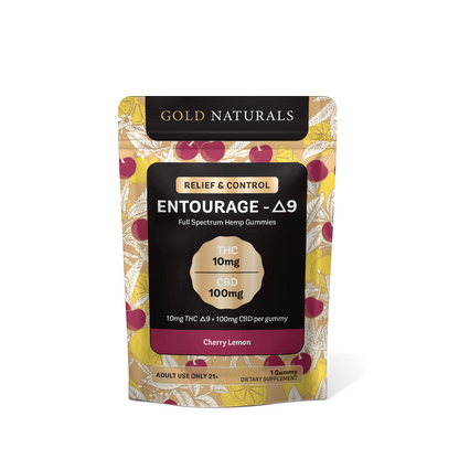 Entourage Δ9 THC Gummies for Relaxation, Stress Relief, and Better Sleep – Full Spectrum Hemp Extract Full-Spectrum Δ9 THC Gummies with CBD for Sleep and Relaxation
Δ9 THC Gummies for Stress Relief, Relaxation, and Sleep – Full Spectrum Hemp cherry lemon