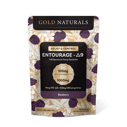 Entourage Δ9 THC Gummies for Relaxation, Stress Relief, and Better Sleep – Full Spectrum Hemp Extract Full-Spectrum Δ9 THC Gummies with CBD for Sleep and Relaxation
Δ9 THC Gummies for Stress Relief, Relaxation, and Sleep – Full Spectrum Hemp blackberry