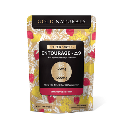 Entourage Δ9 THC Gummies for Relaxation, Stress Relief, and Better Sleep – Full Spectrum Hemp Extract Full-Spectrum Δ9 THC Gummies with CBD for Sleep and Relaxation
Δ9 THC Gummies for Stress Relief, Relaxation, and Sleep – Full Spectrum Hemp Strawberry Lemonade