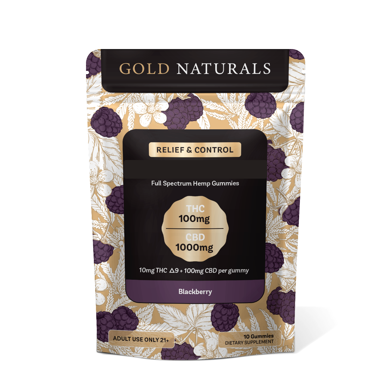 Gold Naturals Blackberry 10-pack bag
